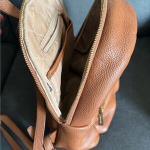 Michael Kors Tan Leather Backpack
